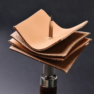 4 in 1 Wooden Handle Leather Craft Sewing Kit Diamond Awl DIY Hole Punch Tool for Leather Sewing Hand Stitching - product information 9