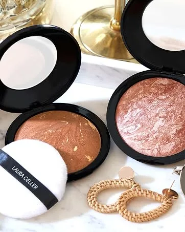 LAURA GELLER NEW YORK Baked Eclipse Eye Shadow Duo  Bronze/Emerald - Body Frosting