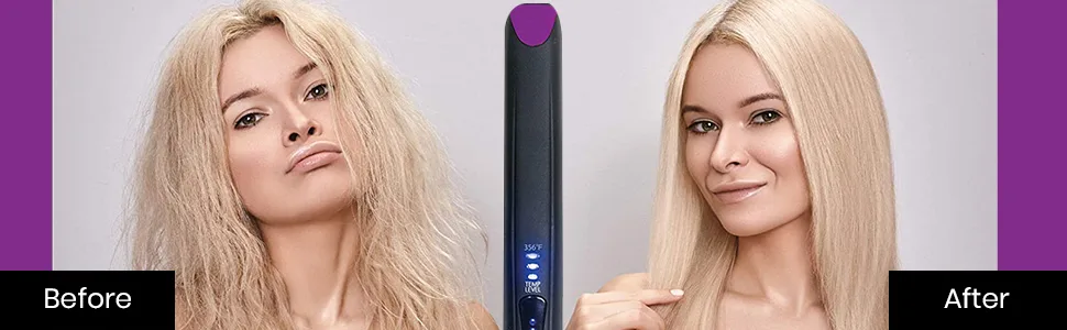 Pursonic USB Rechargeable Portable Hair Straightener Mini Cordless Flat Iron Professional Salon Quality - product information 3