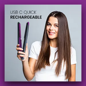 Pursonic USB Rechargeable Portable Hair Straightener Mini Cordless Flat Iron Professional Salon Quality - product information 4