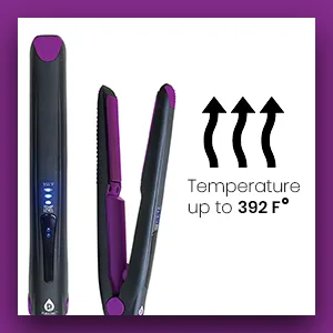 Pursonic USB Rechargeable Portable Hair Straightener Mini Cordless Flat Iron Professional Salon Quality - product information 5