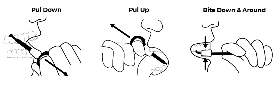 PUL 2 in 1 Chewies & Clear Aligner Removal Tool Combo by The Pultool | Compatible with Invisalign Removable Braces & Trays  Aligners  Retainers  & Dentures | Hygienic  Durable  Compact (Pink + Blue) - invisalign chewies chewy pul down up bite ergo hands free handle easy safe simple hygienic