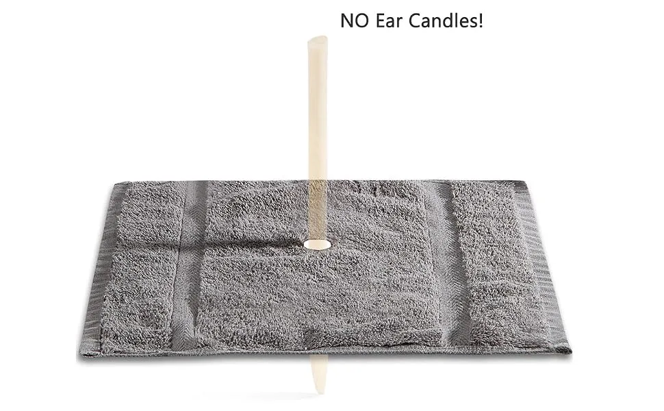 Ear Candling Treatment Towel  Gray. Please Note  Ear Candles not Included - EAR CANDING KIT