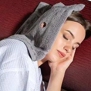 Ear Candling Treatment Towel  Gray. Please Note  Ear Candles not Included - EAR CANDING KIT