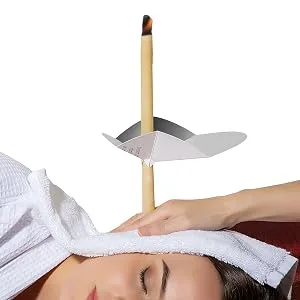 4 Ear Candling Treatment Towels with 20 pcs Ear Candling Protective Discs. Please Note  Ear Candles not Included - ear canding