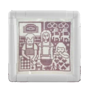Plastic Cross Stitch Frame  Square Rectangle Plastic Clip Frame for Embroidery Cross Stitch Quilting Needlepoint Tool (27.9*27.9cm) - scroll frame