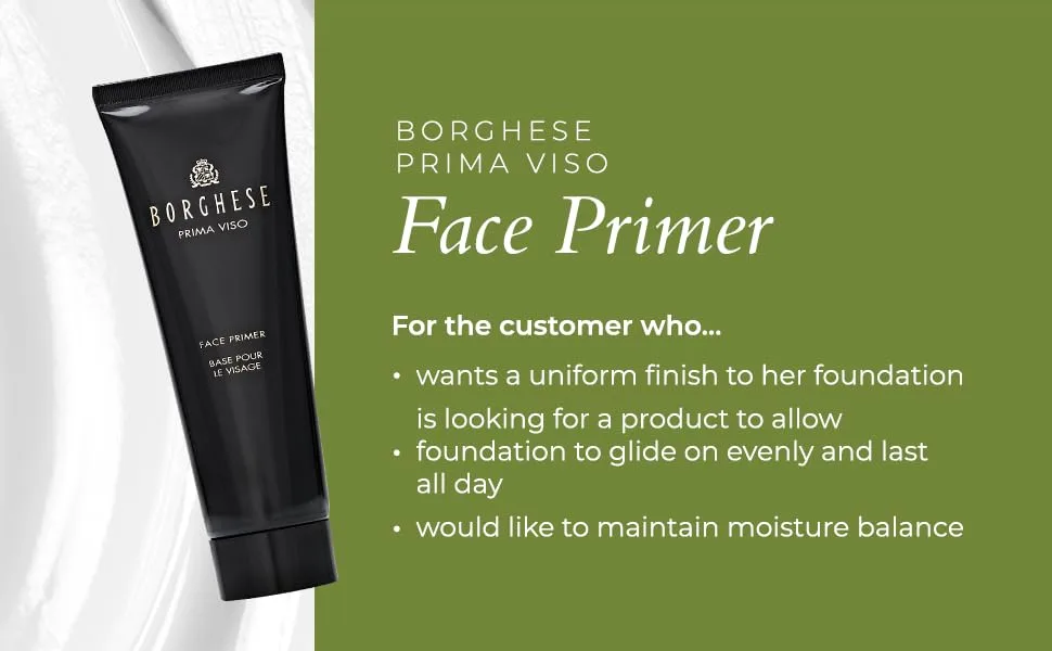 Borghese Prima Viso Face Primer - Makeup Primer For Face - 1.7 FL Oz - Face Primer