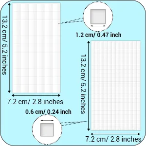 8 Sheets Foam Dots Squares 3D Pop Foam Squares Dual-Adhesive Foam Mount for Halloween Christmas Scrapbook DIY Crafts Office Supplies  2 Sizes - product information 2