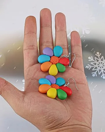 QMay Air Dry Clay-Modeling Clay Kit with Sculpting Tools  Great Gift for Kids  50 Colors  1.65lbs Green Box - Beautiful polymer clay earrings