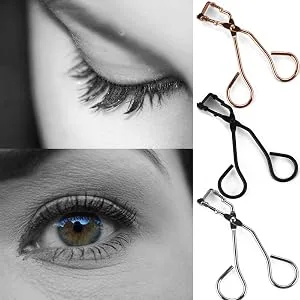 3 Pcs Eyelash Curler With Refill Pads 17IF No Pinching Mini Lash Curler Fits All Eyelash Shapes(Black  Gold and Silver) - mini lash curler