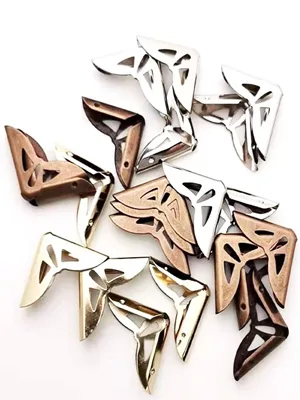 150PCS Book Corner Protector Metal Corner Cover for Scrapbook Album Menu Folder Include 50PCS Silver 50PCS Gold and 50PCS Bronze - shuliang