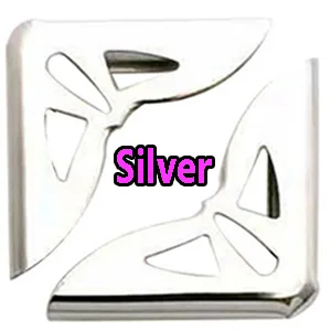 150PCS Book Corner Protector Metal Corner Cover for Scrapbook Album Menu Folder Include 50PCS Silver 50PCS Gold and 50PCS Bronze - yanse2