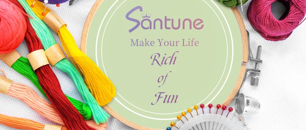 Santune 3 Sets Embroidery Starter Kit with Pattern and Instructions  Cross Stitch Set  Stamped Kits Clothes Pattern  1 Hoops B-Plants Flowers - Santune embroidery kit