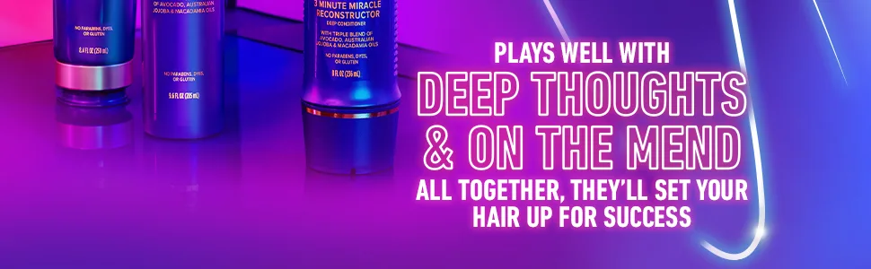 Aussie Shampoo 9.6 Fl Oz - plays well with deep thoughts and on the mend all together they will set your hair up for success