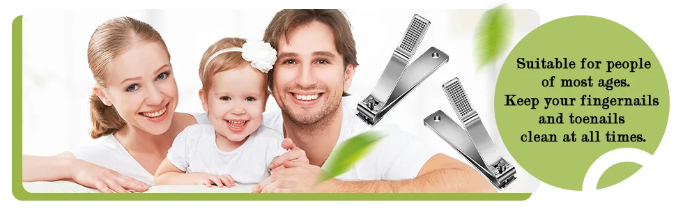 6 Pieces Large Toenails Clippers Straight Edge Toenails Clippers Stainless Steel Nails Cutters for Men Women Thick Nails - product information 4