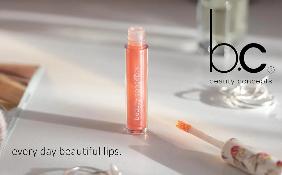 Beauty Concepts Lip Gloss Collection- 10 Piece Lip Gloss Set in Nude Colors Neutral (10 Pieces) - bc lipgloss