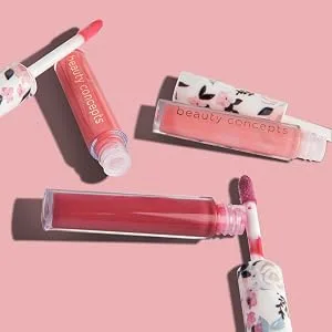 Beauty Concepts Lip Gloss Collection- 10 Piece Lip Gloss Set in Nude Colors Neutral (10 Pieces) - long lasting