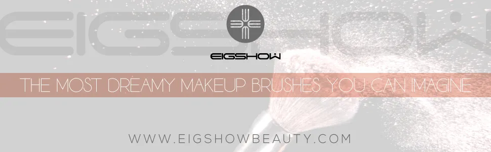 Makeup Brushes  EIGSHOW 5 Color Essential Kabuki Makeup Brush Set with Extra-soft Synthetic Fibers for Powder Blush Concealers Contouring Highlighting - makeup brush set face brushes makeup eigshow professional makeup brushes set set of makeup brushes