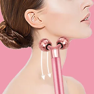 Face Massager Kit 3D Face Roller Massager T Shape Facial Massager Set Electric Skin Massager Tool - neckmassag