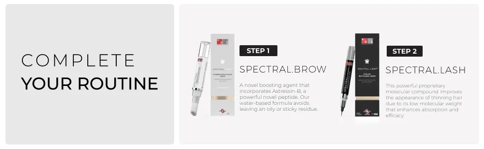 Spectral.BROW Brow Enhancing Serum by DS Laboratories - Promotes Appearance of Full  Bold Eyebrows  Get Denser  Thicker Eyebrows  Vegan and Cruelty Free - brow growth serum