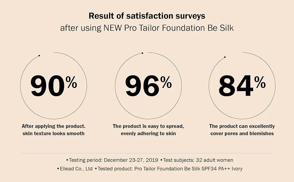 ESPOIR Pro Tailor Foundation Be Silk SPF34 PA++ 30ml 6 Buff | Long Lasting Silky-Smooth Makeup with Excellent Cover | Korean Skincare - BE GLOW FOUNDATION 30ML7