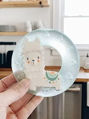 Itzy Ritzy Water-Filled Teether  Cute 'N Cool Llama Water Teether is Textured on Both Sides to Massage Sore Gums  Can Be Chilled in Refrigerator  Llama - itzy ritzy, itsy ritzy, water teether, gel teether, nuby, teether keys, baby teether, teething toy