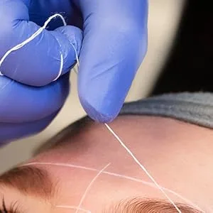 PMU Products WHITE Pre-Inked Microblading String for Brow Mapping   New and Improved Version   Heavily Inked - Brow Mapping String - Cosmetic Grade Pigment