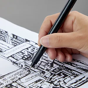 YISAN Black Drawing Pens 12 Art Pens Set Fineliner Ink Pens Micro-Pens Manga Pens for Sketching Technical Drawing 902195 - product information 6