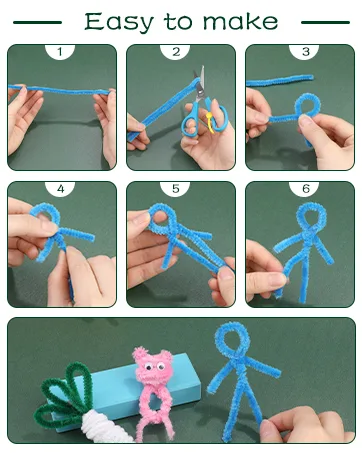Loom Needle  Loom Hook Set  Colorful Knitting Loom Hook  Large-Eye Sewing Needles  Knitting Stitch Markers  Yarn Stitch Holders - Pipe Cleaner