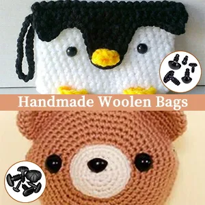 Safety Eyes and Noses  462Pcs Black Plastic Stuffed Crochet Eyes with Washers for Crafts black 462pcs - product information 5