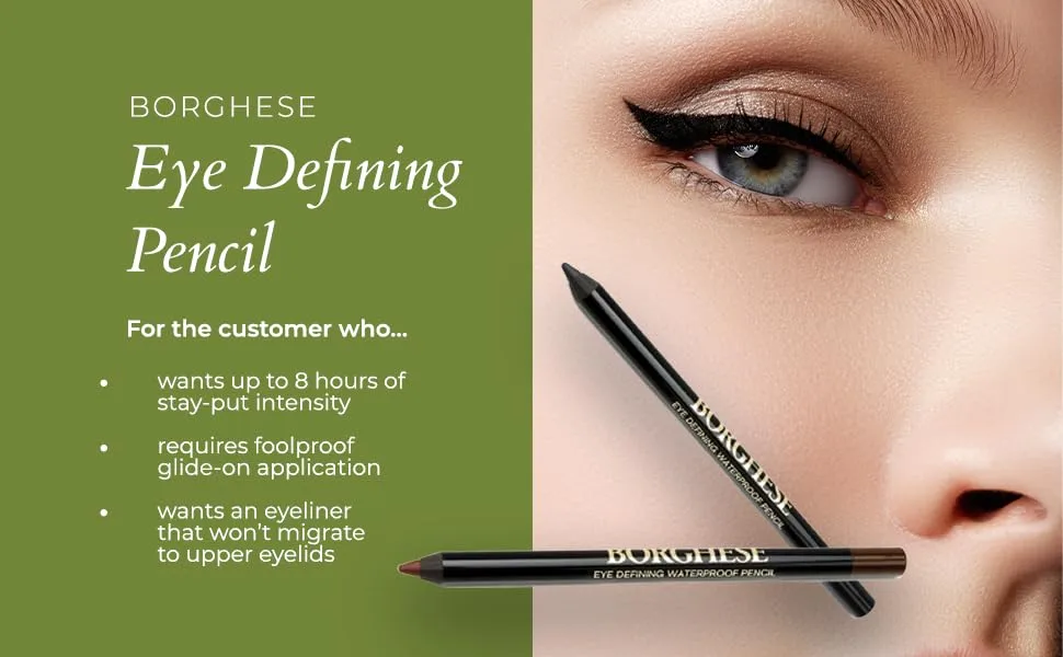 Borghese Eye Defining Waterproof Pencil Black - Borghese Eye Defining Waterproof Pencil