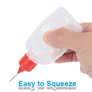 YGDZ 50ml Needle Tip Squeeze Bottle  8 PCS Precision Tip Applicator Bottles Glue Squeeze Bottles for Painting Quilling Ink Card Making  56pcs Stickers  8pcs Mini Funnels - precision tip application bottle