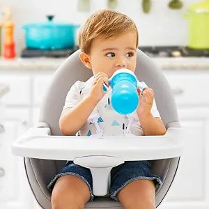 Munchkin  Gentle  Transition Sippy Cup with Trainer Handles  10 Ounce  Blue - munchkin baby cup transition trainer sippy