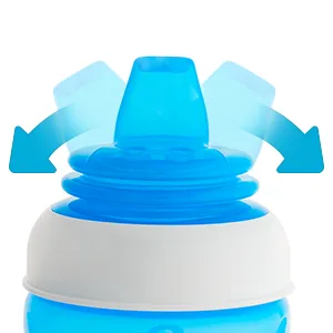 Munchkin  Gentle  Transition Sippy Cup with Trainer Handles  10 Ounce  Blue - munchkin baby cup transition trainer sippy