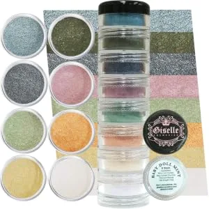 Giselle Cosmetics Mineral Eyeshadow Make Up Crushed Ruby Loose Powder Organic Makeup 3 Grams - Giselle Cosmetics 8 stack eyeshadow kit