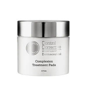 CONTROL CORRECTIVE Complexion Treatment Pads - Exfoliate Pores  Eliminate Impurities  Pre-Moistened Woven Pads Smooth & Tone Complexion  Clears Breakouts  Smooths Skin  Peel Discoloration  Brightens - Control Corrective Complexion Treatment Pads