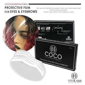 (100 PCS) Cocohoney Face Film Cover Shields Visors  Disposable Face Shields for Hairspray Salon Supplies  Microblading  Permanent Makeup  Shower  and Eyebrows Eyelash Extensions Eye Eyelid - product information 6