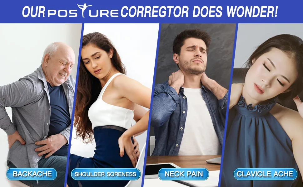 Posture Corrector for Men and Women - Posture Brace  Adjustable Upper Back Brace for Clavicle Support and Providing Pain Relief from Neck  Back and Shoulder (Universal) - product information 6