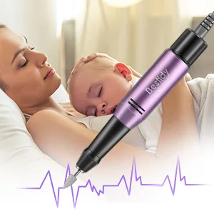 Bestidy 30000RPM Nail Drill Electrical Machine Professional Rechargeable Efile Nail Drill Kit for Acrylic  Gel Nails  Manicure Pedicure and Polishing(Purple) - quiet