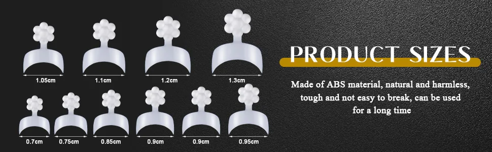 1000 Pieces Short French Style Nails Tips False Acrylic Half Cover Nail Tips Nail Extension Tool for DIY Nail Salons Art  Transparent and White - product information 3