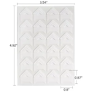 Nicunom 720 Pieces Self-Adhesive Photo Corners Acid Free Photo Mounting Corners for DIY Scrapbook Memory Books  Picture Album  White - product information 4