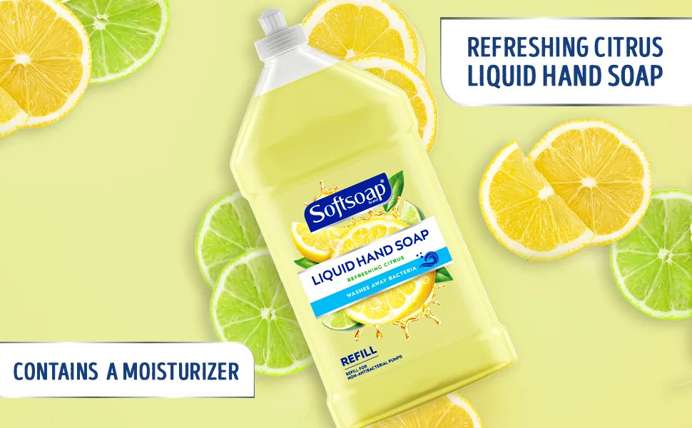 Softsoap Liquid Hand Soap Refill  Refreshing Citrus with Lemon Scent - 32 Fluid Ounce - hand wash