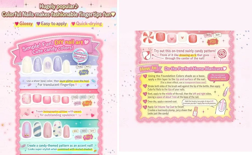 CANMAKE Colorful Nails Foundation Colors 01 Natural Pink - product information 4