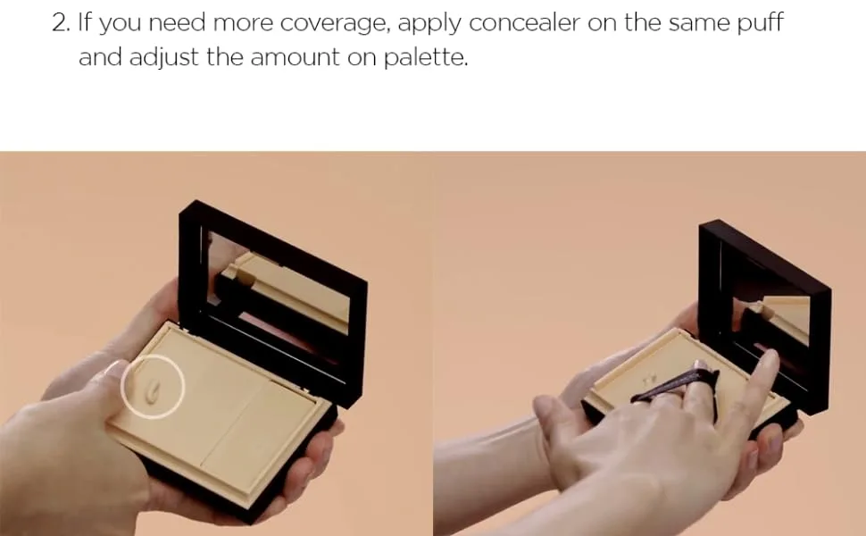  JUNGSAEMMOOL OFFICIAL  Essential Star-cealer Foundation (Medium) - If you need more coverage, apply canceler on the same puff