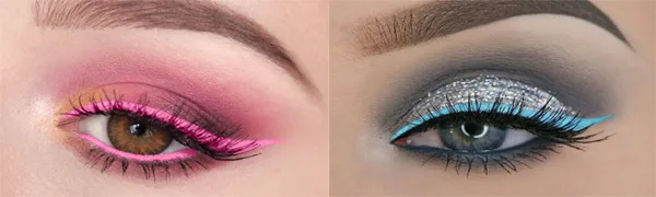 Maydear 6 Colors Water Activated Eyeliner gel Set-UV Blacklight Body Face Paint Makeup   Dark Color Set - product information 1