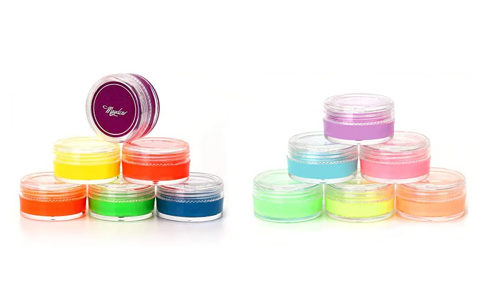 Maydear 6 Colors Water Activated Eyeliner gel Set-UV Blacklight Body Face Paint Makeup   Dark Color Set - product information 2