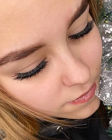 NAGARAKU Easy Fan Mega Volume Eyelash Extensions 0.03 D curl 13-15-17mm Mix Self Blooming Rapid Automatic Flower 3 Layers Soft Pre-glued Lashes 13-15-17 mix 0.03 D - customer