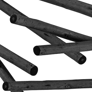 Pacific Arc Artist Vine Charcoal  Soft  Black 12 Pieces  Artist Vine Charcoal Sticks  Extra Soft and Smooth Drawing Charcoal Soft 12 Sticks - diameter