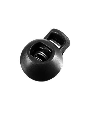 Plastic Cord Lock 45Pcs  Single Hole/Double Hole Cord Stopper  Spring Cord Toggle for Drawstrings/Paracord/Shoelaces  Black Elastic Cord Adjuster by Double Elite Mixed 45 pcs - Double Elite Plastic Cord Lock 45Pcs ball, Single Hole Cord Stopper,Toggle for Drawstrings