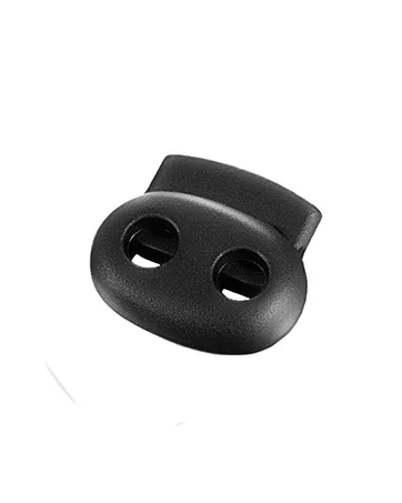 Plastic Cord Lock 45Pcs  Single Hole/Double Hole Cord Stopper  Spring Cord Toggle for Drawstrings/Paracord/Shoelaces  Black Elastic Cord Adjuster by Double Elite Mixed 45 pcs - Double Elite Plastic Cord Lock 45Pcs ellipse, Double Holes Cord Stopper,Toggle for Drawstrings